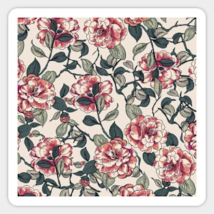 Vintage Flowers Sticker